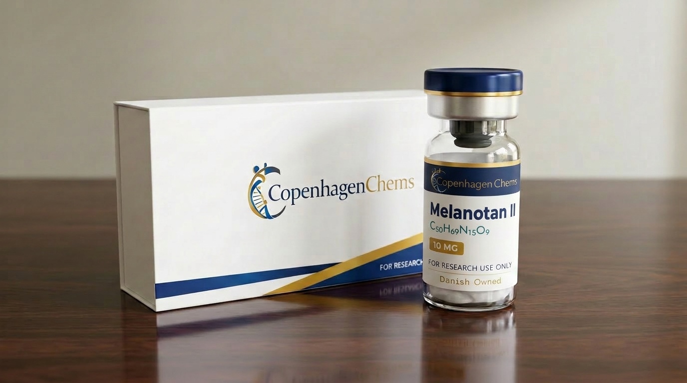 Research-grade Melanotan II 10mg 10MG peptide vial from CopenhagenChems - for research use only, not for human consumption - view 2
