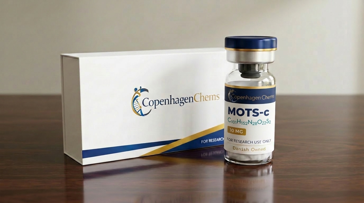 Research-grade MOTS-c 10mg 10MG peptide vial from CopenhagenChems - for research use only, not for human consumption - view 2