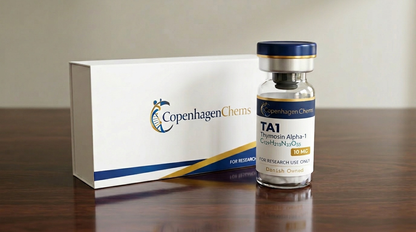 Research-grade TA1 Thymosin Alpha-1 10mg 10MG peptide vial from CopenhagenChems - for research use only, not for human consumption - view 2