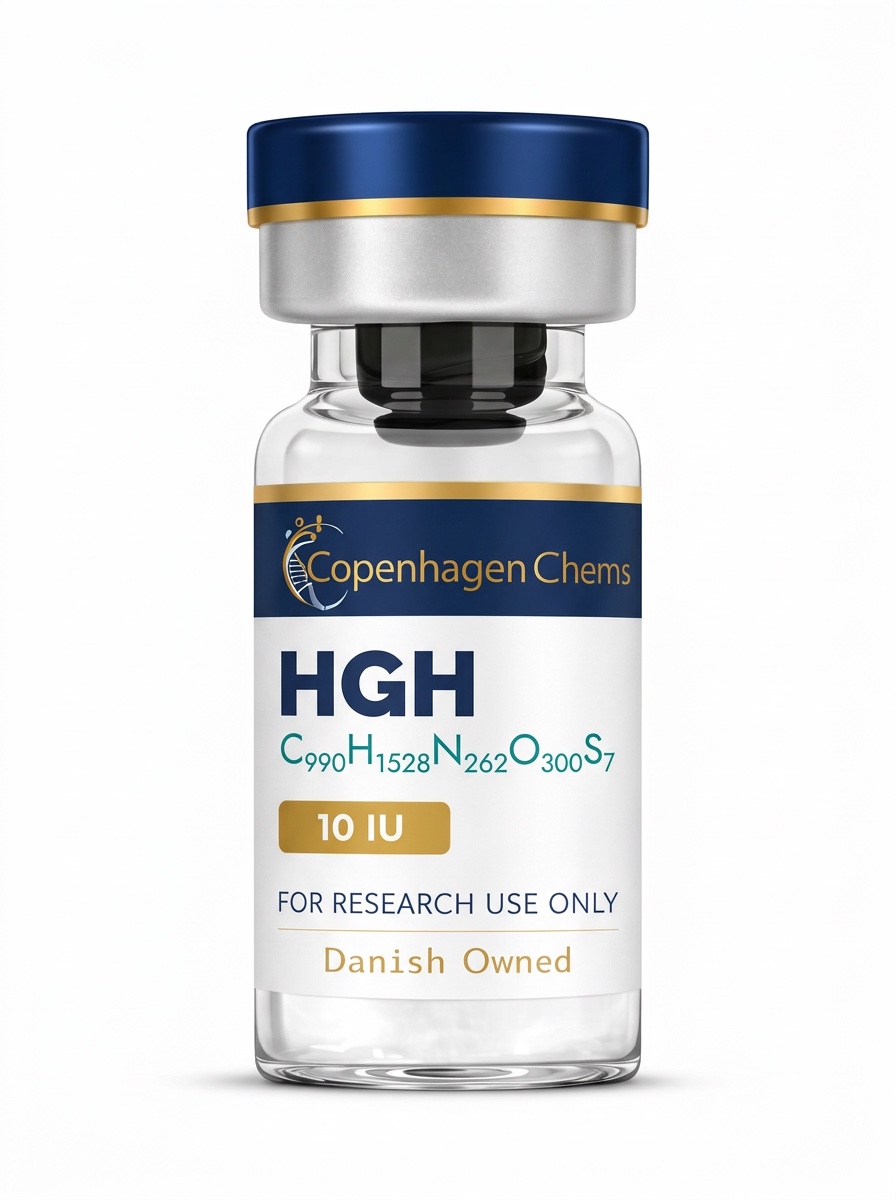 Research-grade HGH 10 IU peptide - for research use only, not for human consumption