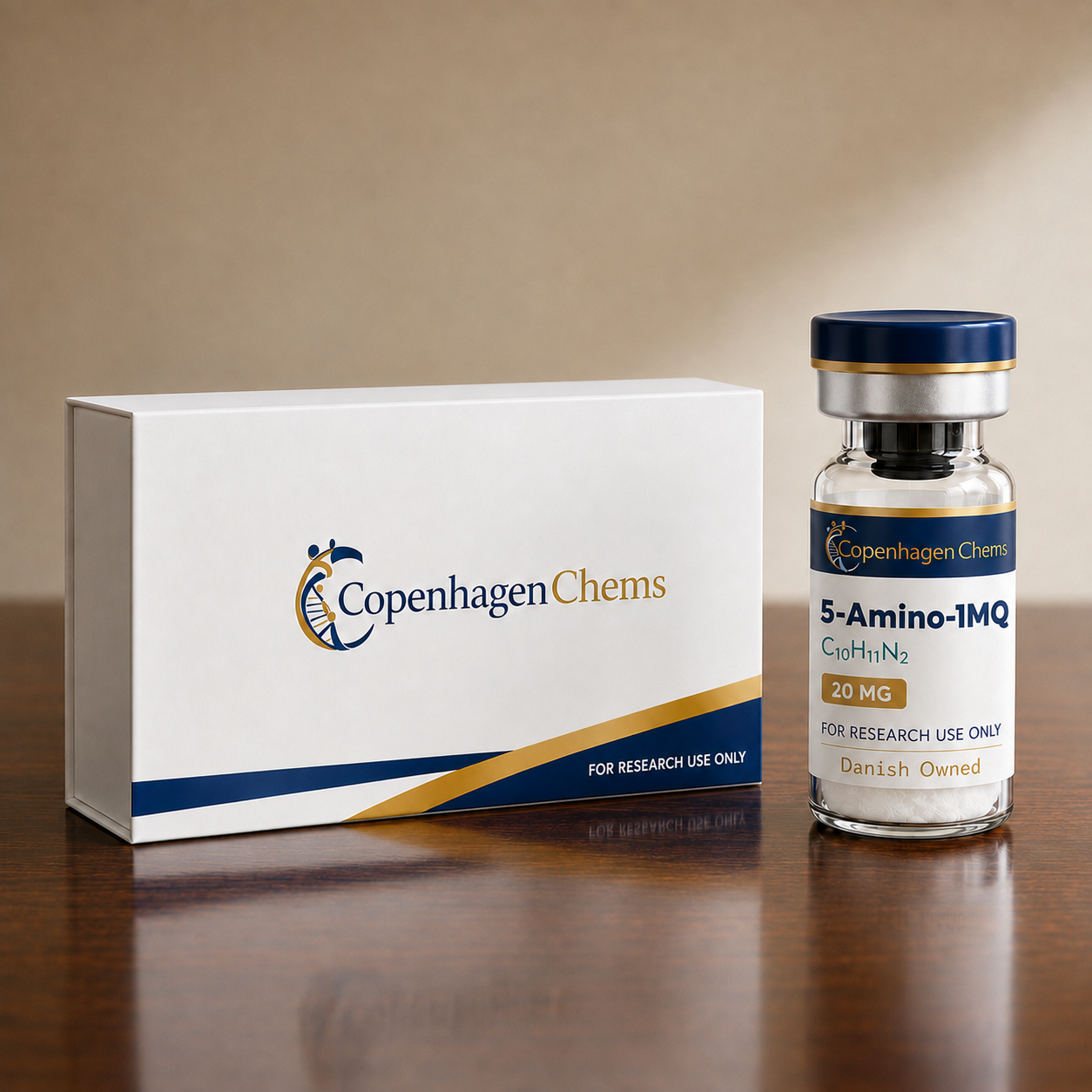 Research-grade 5-Amino-1MQ 20mg 20MG peptide vial from CopenhagenChems - for research use only, not for human consumption - view 2