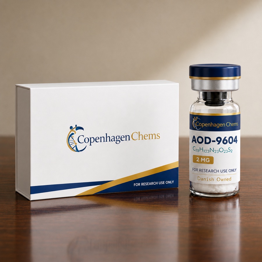 Research-grade AOD-9604 2mg 2MG peptide vial from CopenhagenChems - for research use only, not for human consumption - view 2