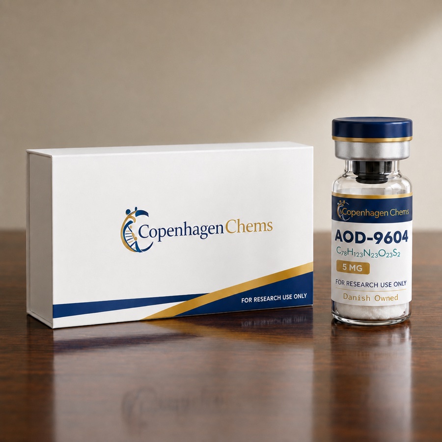 Research-grade AOD-9604 5mg 5MG peptide vial from CopenhagenChems - for research use only, not for human consumption - view 2