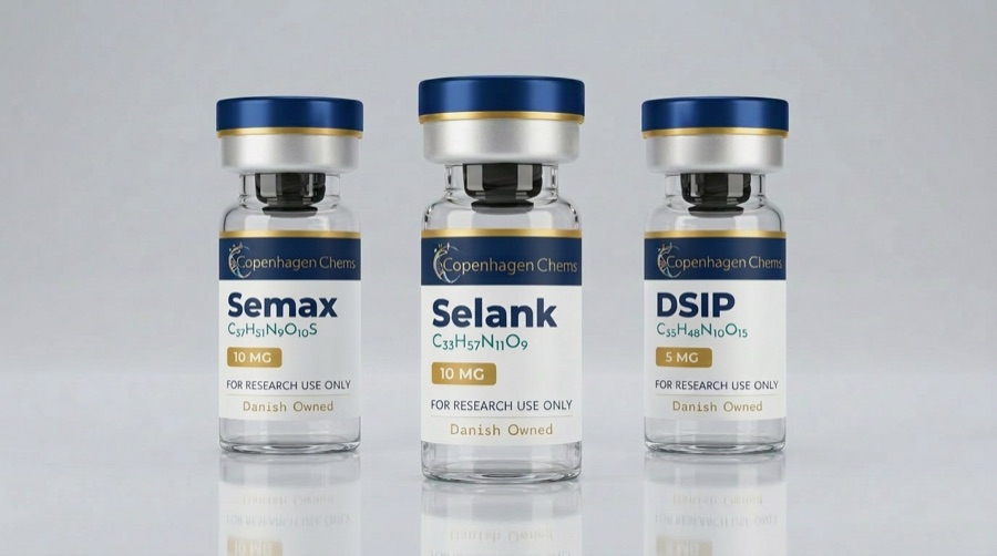 Research-grade Brain Stack  peptide vial from CopenhagenChems - for research use only, not for human consumption