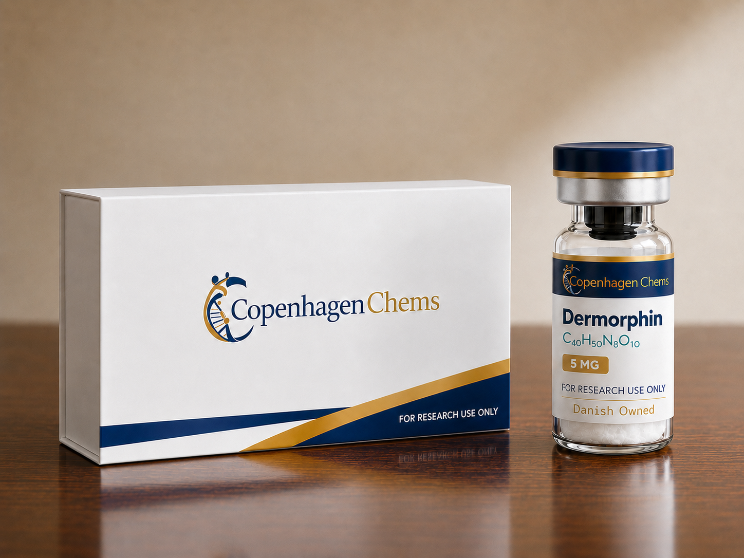 Research-grade Dermorphin 5mg 5MG peptide vial from CopenhagenChems - for research use only, not for human consumption - view 2