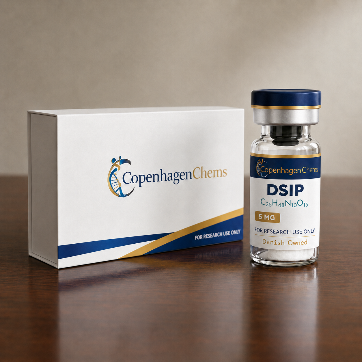 Research-grade DSIP 5mg 5MG peptide vial from CopenhagenChems - for research use only, not for human consumption - view 2