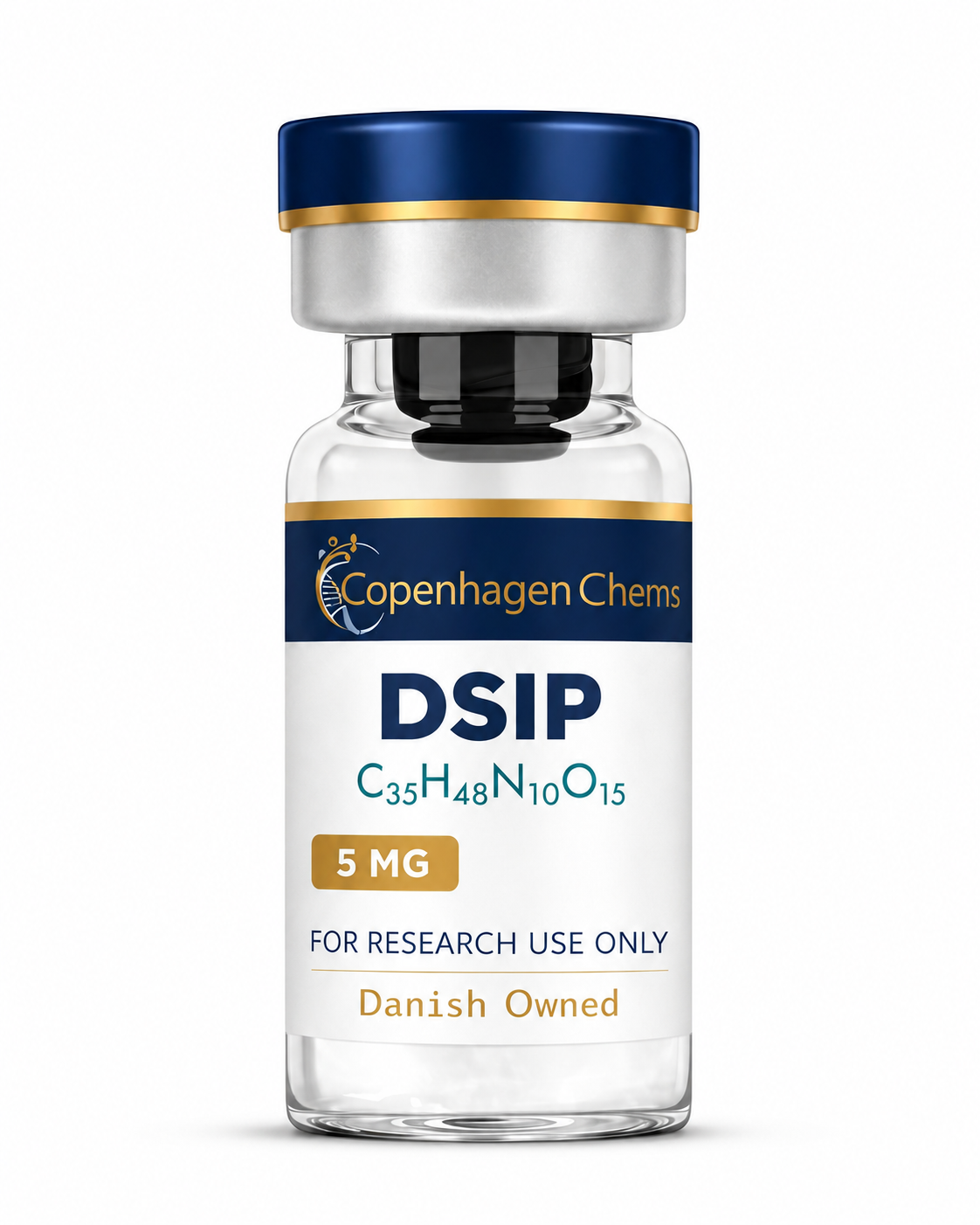 Research-grade DSIP 5mg 5MG peptide vial from CopenhagenChems - for research use only, not for human consumption - view 1