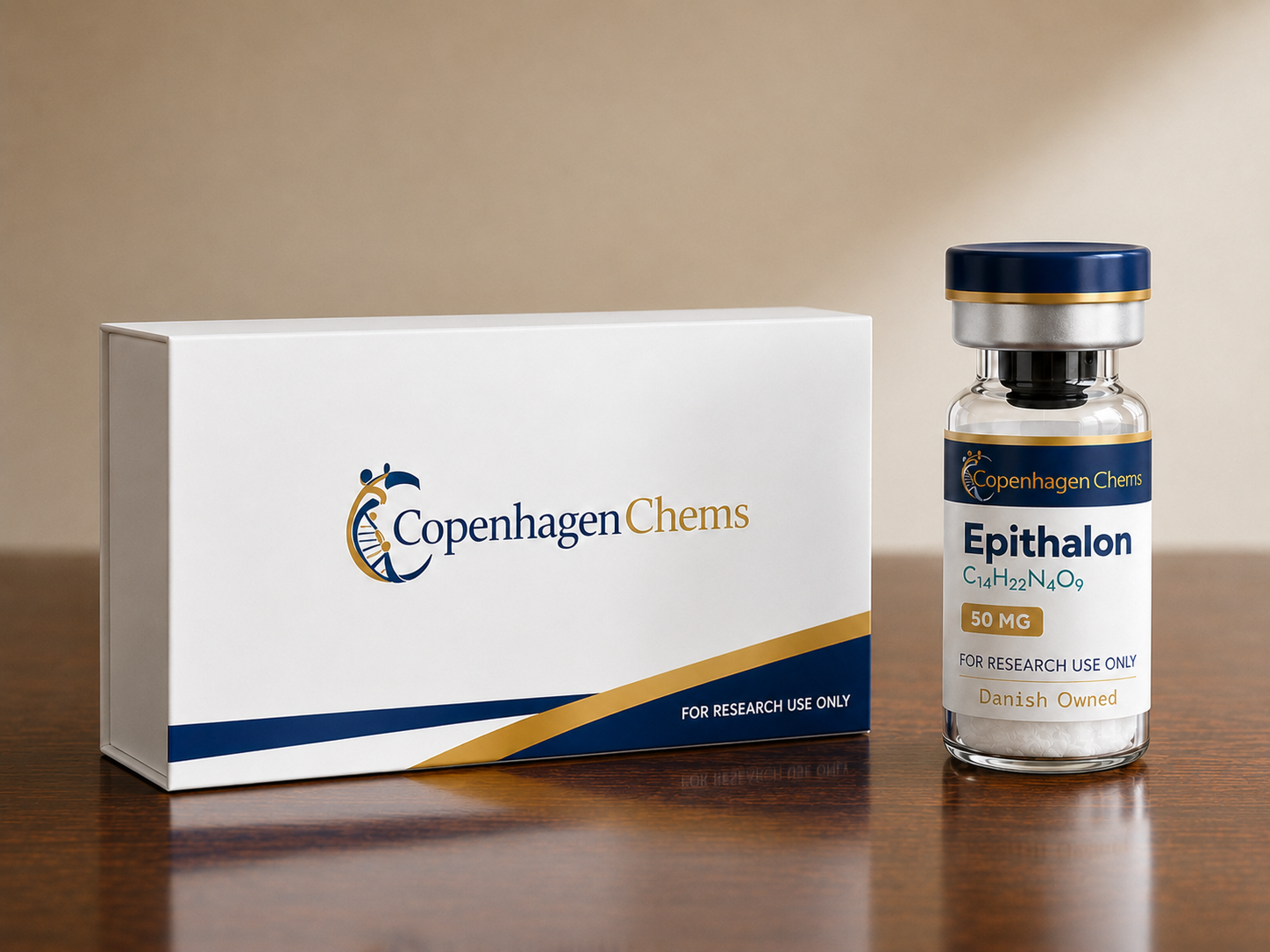 Research-grade Epithalon 50mg 50MG peptide vial from CopenhagenChems - for research use only, not for human consumption - view 2