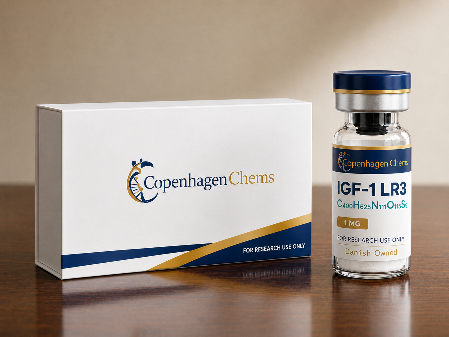 Research-grade FOXO4-DRI 10mg 10MG peptide vial from CopenhagenChems - for research use only, not for human consumption - view 2