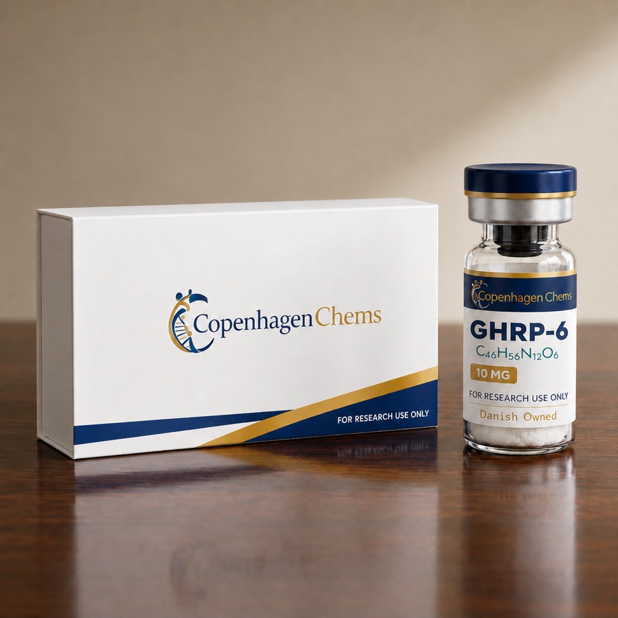Research-grade GHRP-6 10mg 10MG peptide vial from CopenhagenChems - for research use only, not for human consumption - view 2