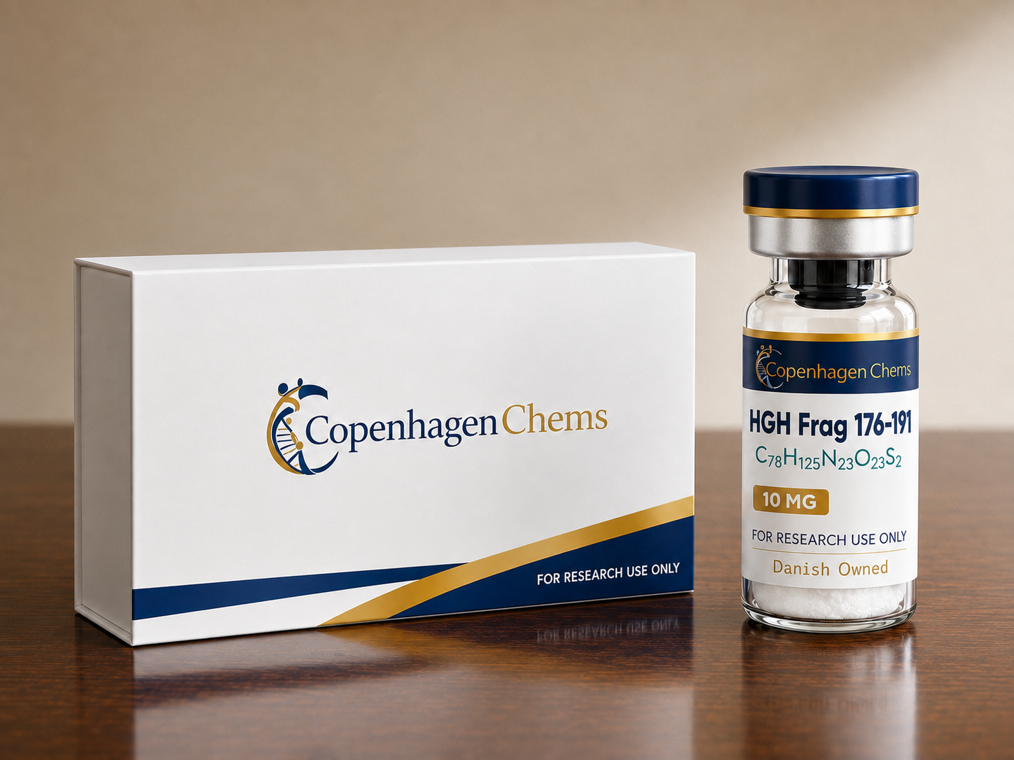 Research-grade Glutathione 600mg 600MG peptide vial from CopenhagenChems - for research use only, not for human consumption - view 2