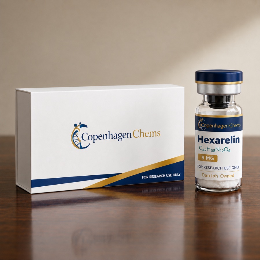 Research-grade Hexarelin 5mg 5MG peptide vial from CopenhagenChems - for research use only, not for human consumption - view 2