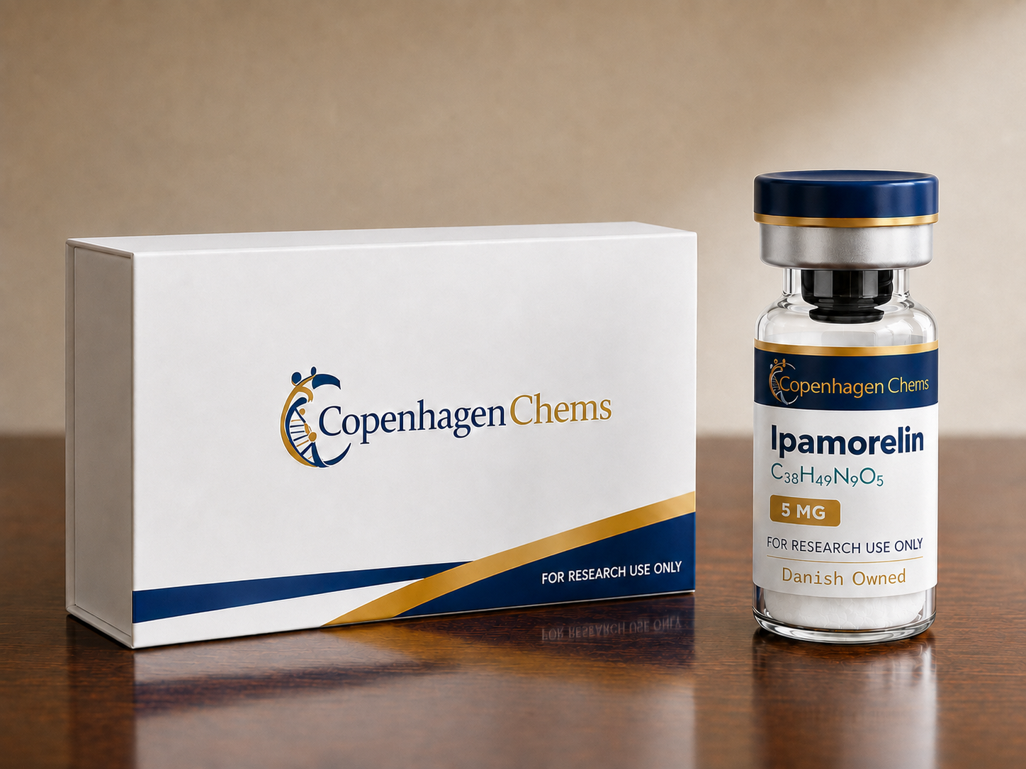 Research-grade Ipamorelin 5mg 5MG peptide vial from CopenhagenChems - for research use only, not for human consumption - view 2
