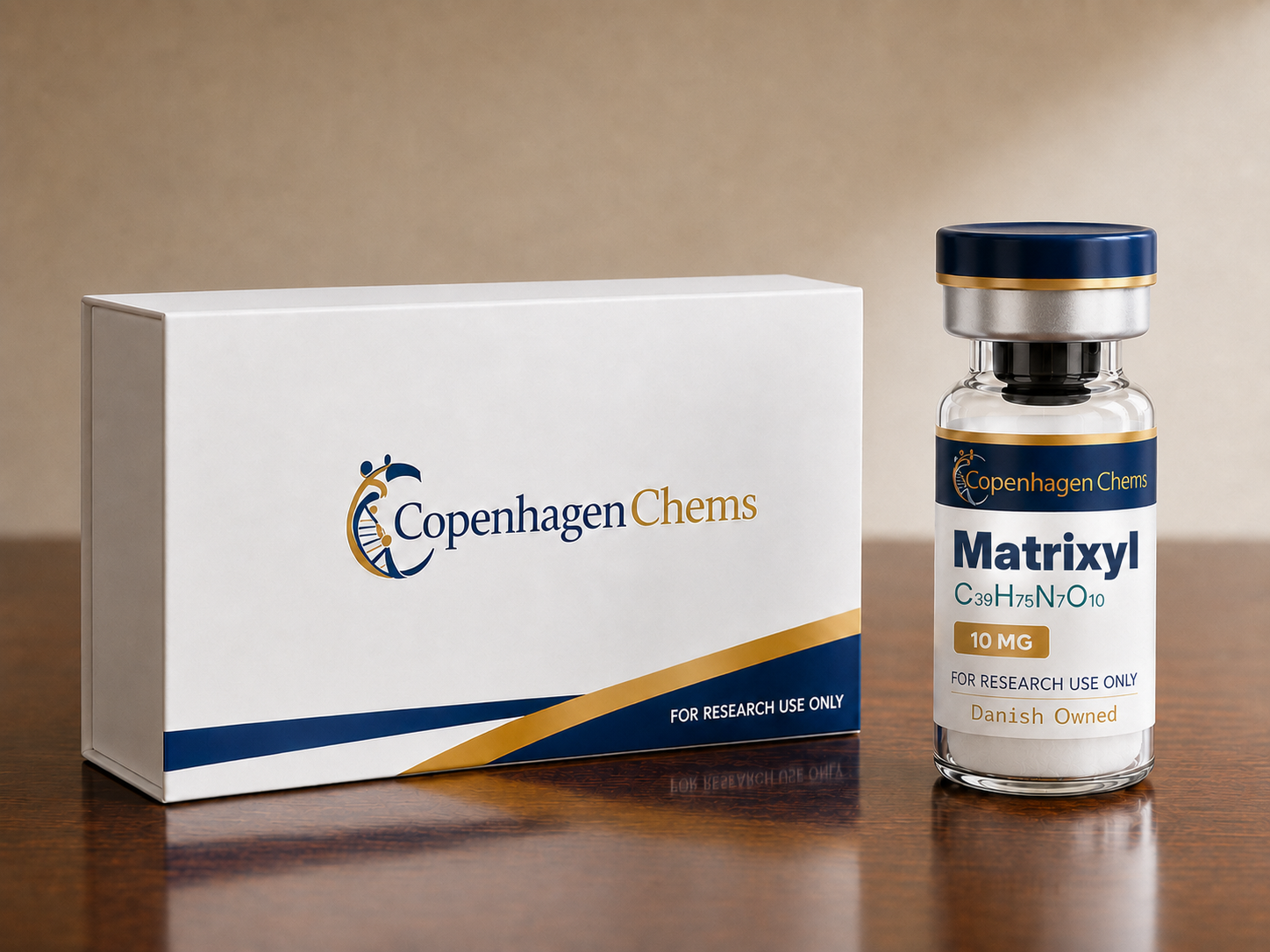 Research-grade Matrixyl 10mg 10MG peptide vial from CopenhagenChems - for research use only, not for human consumption - view 2
