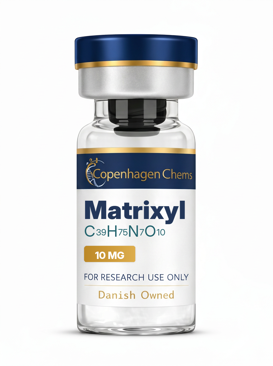 Research-grade Matrixyl 10mg 10MG peptide vial from CopenhagenChems - for research use only, not for human consumption - view 1