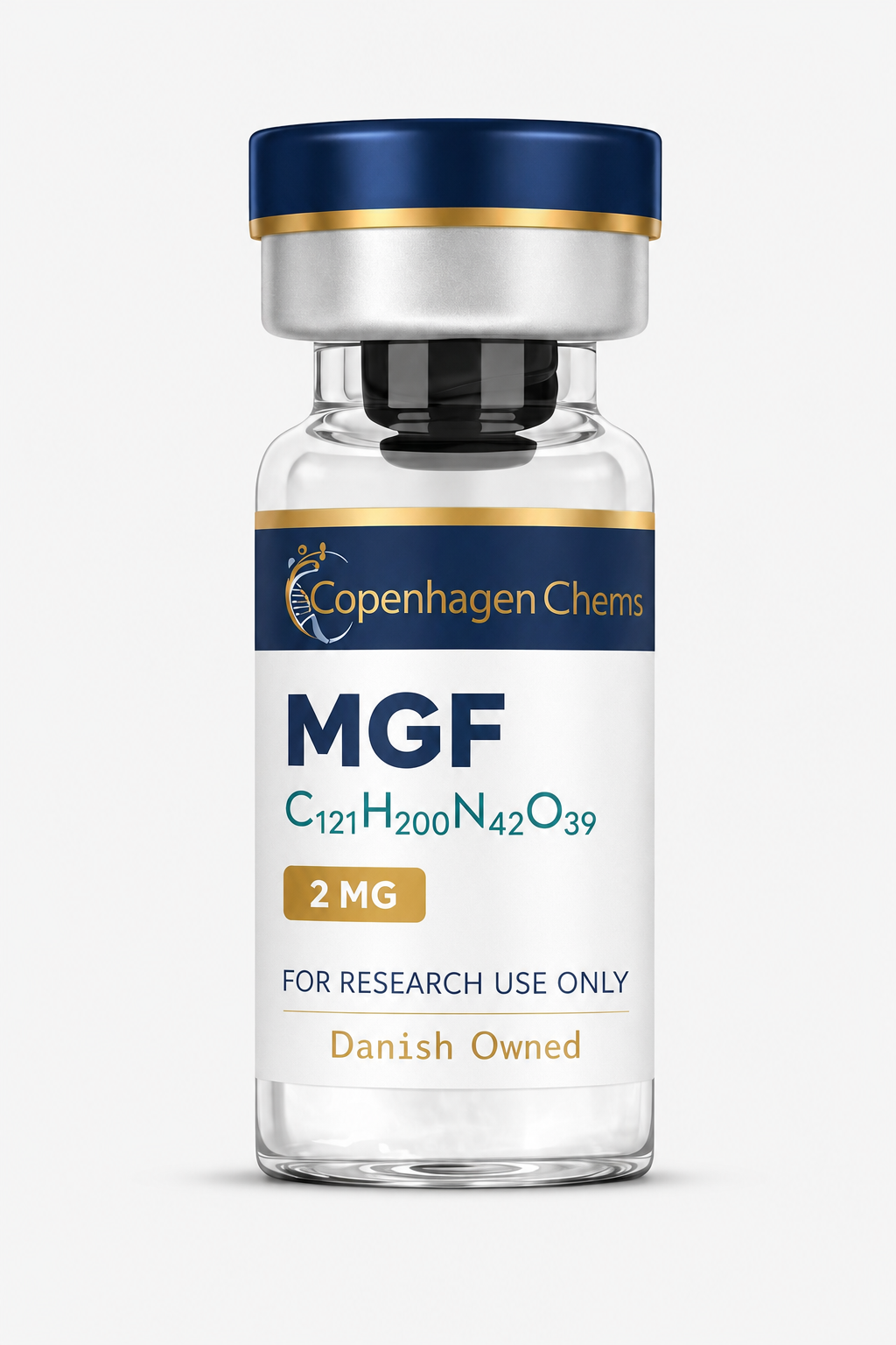 Research-grade MGF 2mg 2MG peptide vial from CopenhagenChems - for research use only, not for human consumption - view 1