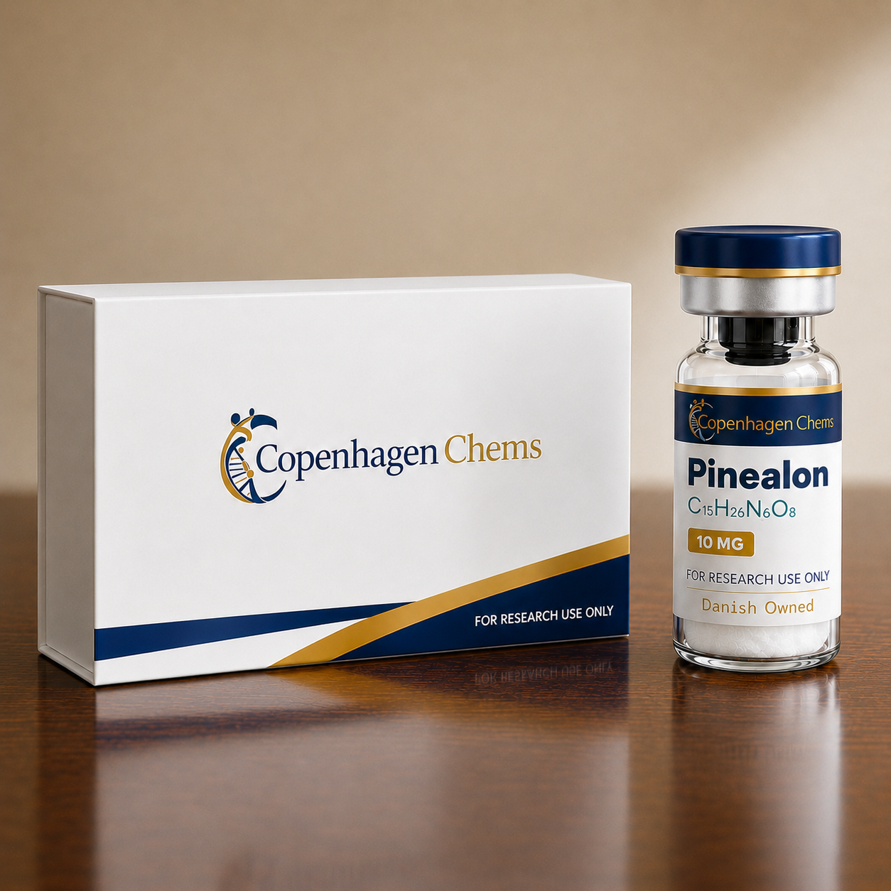 Research-grade Pinealon 10mg 10MG peptide vial from CopenhagenChems - for research use only, not for human consumption - view 2