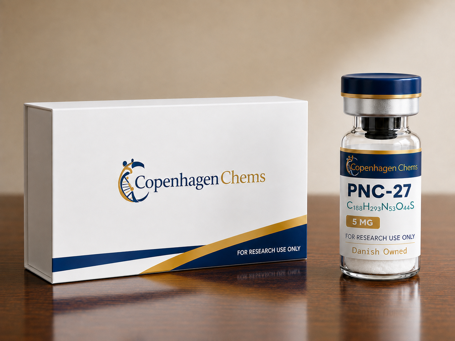 Research-grade PNC-27 5mg 5MG peptide vial from CopenhagenChems - for research use only, not for human consumption - view 2